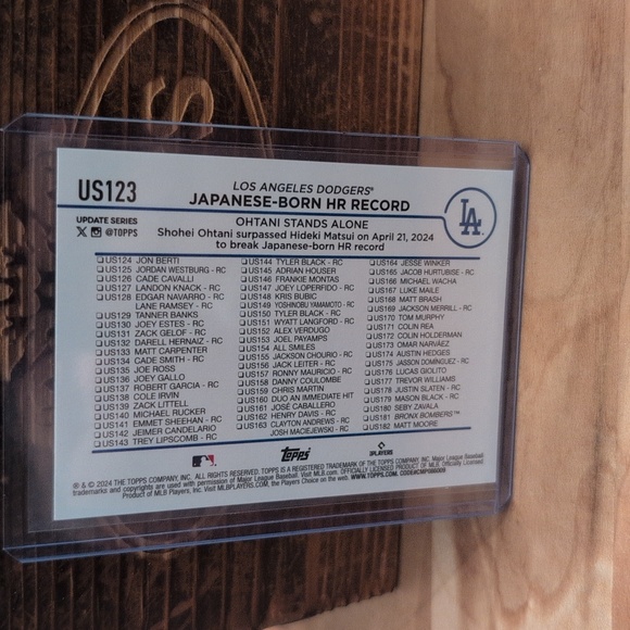 2024 Topps Shohei Ohtani Japanese Born Homerun Record Dodgers AL MVP - Picture 2 of 2
